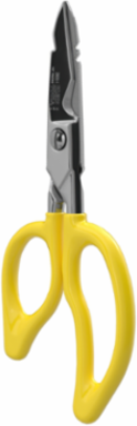 All-Purpose Electrician's Scissors - 6.75 Inch, Serrated Blades, Cuts 14 AWG Wire