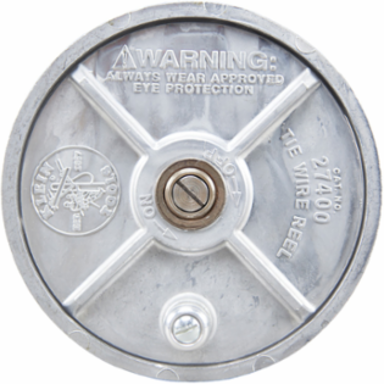 Lightweight Aluminum Tie Wire Reel, 6-1/4 Inch Diameter, 2-3/4 Inch Width
