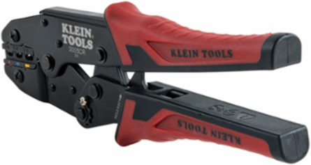 Ratcheting Crimper for 10-22 AWG Insulated Terminals, 9 Inch Length, Steel