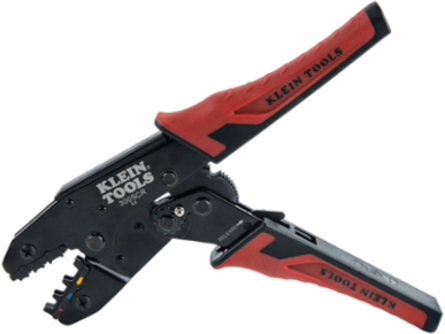 Ratcheting Crimper for 10-22 AWG Insulated Terminals, 9 Inch Length, Steel