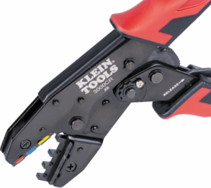 Ratcheting Heat Shrink Terminal Crimper, 10 to 22 AWG Wire