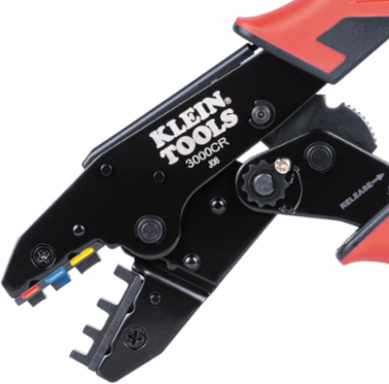 Ratcheting Heat Shrink Terminal Crimper, 10 to 22 AWG Wire