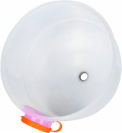 Collapsible Hole Saw Dust Bowl for 6-3/8 Inch Hole Saws, Standard Size Vacuum Compatibility