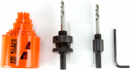 Bi-Metal Hole Saw Kit 8-Piece, Includes 7/8-Inch to 2-1/2-Inch Saws