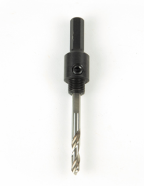 Hole Saw Arbor with Adapter, 3/8 Inch Shank, Fits 1/4 Inch to Larger Saws