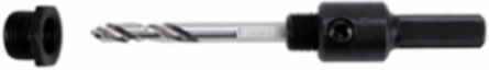 Hole Saw Arbor with Adapter, 3/8 Inch Shank, Fits 1/4 Inch to Larger Saws