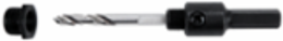 Hole Saw Arbor with Adapter, 3/8 Inch Shank, Fits 1/4 Inch to Larger Saws