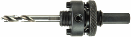 Hole Saw Arbor with Pins, 7/16 Inch Shank Diameter, Fits 1-3/8 to 6-3/8 Inch Hole Saws