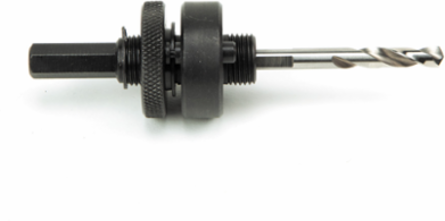 Hole Saw Arbor with Pins, 7/16 Inch Shank Diameter, Fits 1-3/8 to 6-3/8 Inch Hole Saws