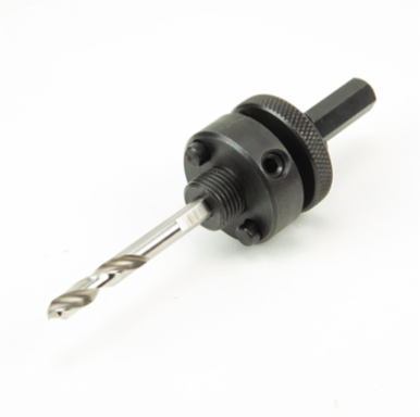 Hole Saw Arbor with Pins, 7/16 Inch Shank Diameter, Fits 1-3/8 to 6-3/8 Inch Hole Saws