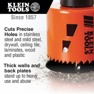 Bi-Metal Hole Saw, 2 Inch, Heavy-Duty Steel Construction, Cuts Steel and Stainless Steel