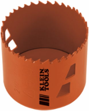 Bi-Metal Hole Saw 2-1/2 Inch, Heavy-Duty Steel, Optimized for Cutting Steel