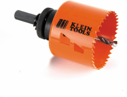Bi-Metal Hole Saw 2-1/2 Inch, Heavy-Duty Steel, Optimized for Cutting Steel