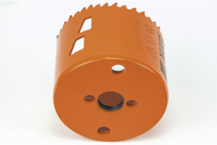 Bi-Metal Hole Saw 2-3/4 Inch, Heavy-Duty Steel, Optimized for Cutting Steel