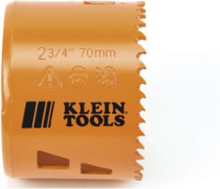 Bi-Metal Hole Saw 2-3/4 Inch, Heavy-Duty Steel, Optimized for Cutting Steel