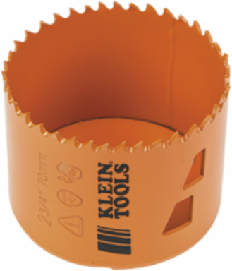 Bi-Metal Hole Saw 2-3/4 Inch, Heavy-Duty Steel, Optimized for Cutting Steel