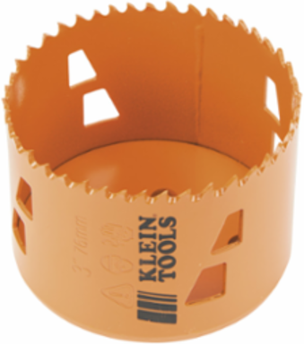Bi-Metal Hole Saw 3 Inch, Steel, Heavy-Duty Construction, 2 Inch Depth