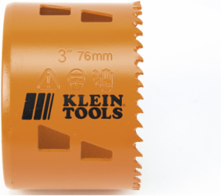 Bi-Metal Hole Saw 3 Inch, Steel, Heavy-Duty Construction, 2 Inch Depth