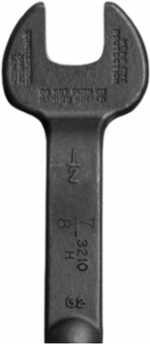 Spud Wrench 7/8 Inch Nominal Opening for 1/2 Inch Bolts, Alloy Steel Construction