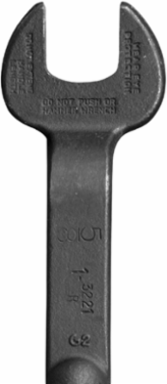 Spud Wrench 1 Inch Opening, 5/8 Inch Bolt, 14.75 Inch Length, Alloy Steel