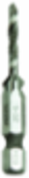 6-32 Drill Tap, 1/4 Inch Hex, High Speed Steel
