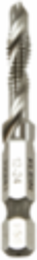 12-24 Drill Tap, High Speed Steel, 1/4 Inch Hex, for Aluminum & Metal