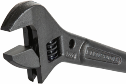 Adjustable Spud Wrench 10 Inch, 1-7/16 Inch Jaw Capacity, Made in USA