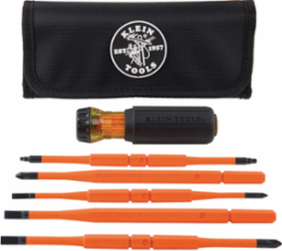 Insulated Interchangeable Screwdriver Set, 8-in-1 with 5 Blades, 1.25 Inch Handle