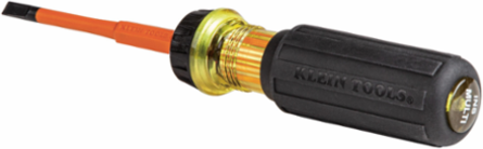 Insulated Flip-Blade Screwdriver 2-in-1, #2 Phillips & 1/4 Inch Slotted, 8.2 Inch Length