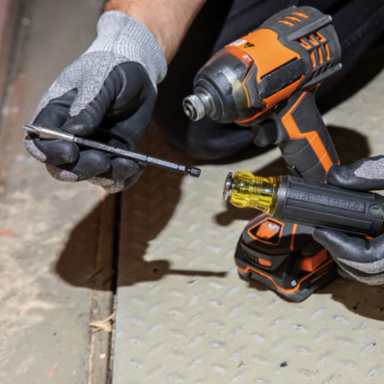 14-in-1 Magnetic Multi-Bit Screwdriver, 1" to 4" Adjustable Length, Cushion Grip Handle