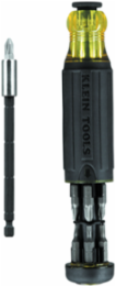 14-in-1 Magnetic Multi-Bit Screwdriver, 1" to 4" Adjustable Length, Cushion Grip Handle