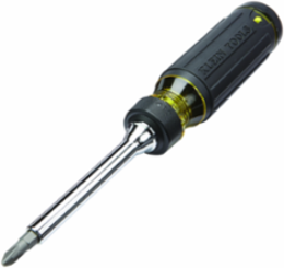 15-in-1 Ratcheting Screwdriver with Cushion Grip Handle, 8.71 Inch Length, 14 Bits