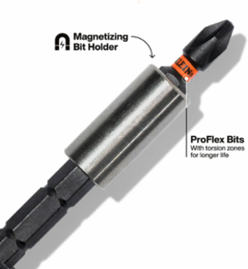 8-in-1 Stubby Magnetic Screwdriver, 4.81 Inch Overall Length, Adjustable Shank 1 to 2.75 Inch