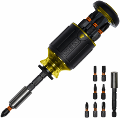 8-in-1 Stubby Magnetic Screwdriver, 4.81 Inch Overall Length, Adjustable Shank 1 to 2.75 Inch