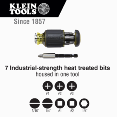 10-in-1 Impact-Rated Stubby Driver Set with Flip Socket