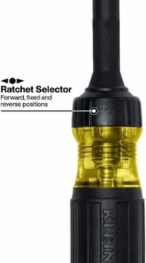 13-in-1 Ratcheting Screwdriver with Cushion-Grip Handle, 1/4 Inch Nut Driver