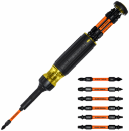 13-in-1 Ratcheting Screwdriver with Cushion-Grip Handle, 1/4 Inch Nut Driver