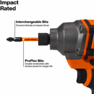 15-in-1 Ratcheting Impact-Rated Multi-Bit Torsion Zone Screwdriver