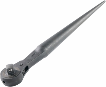 1/2 Inch Ratcheting Construction Wrench, 15 Inch Length, Steel Material