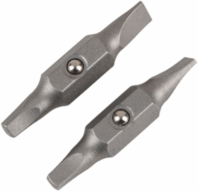 Replacement Bit 2 Pack #2 Square & 3/16 Inch Slotted, Precision-Machined Tips