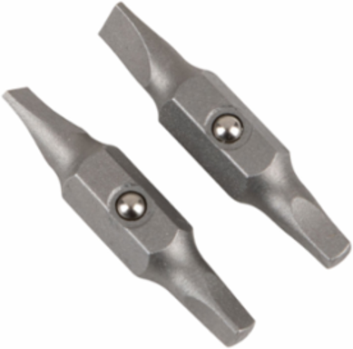 Replacement Bit 2 Pack #2 Square & 3/16 Inch Slotted, Precision-Machined Tips