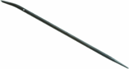 36 Inch Round Bar with 15-Degree Chisel End, Tether Hole, Steel, 5.31 lbs