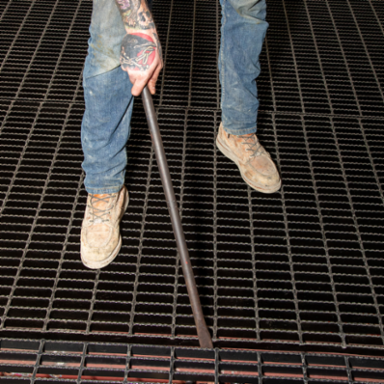 Round Connecting Bar 30 Inch x 7/8 Inch, 15 Degree Angle, 4.3 lbs