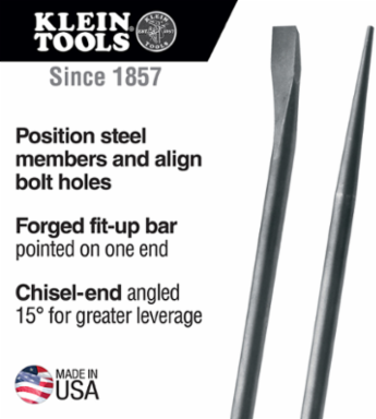 Round Connecting Bar 30 Inch x 7/8 Inch, 15 Degree Angle, 4.3 lbs