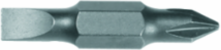 Replacement Bit Set, 1.25 Inch Length, #1 Phillips & 3/16 Inch Slotted Tips