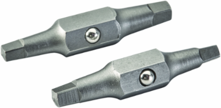 Replacement Bits Set - #1 & #2 Square Tip, Fits 10-in-1 & 11-in-1 Screwdrivers