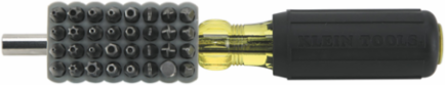 Magnetic Screwdriver Set with 32 Tamperproof Bits, 1/4 Inch Nut Driver, Cushion Grip