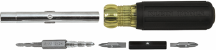 Multi-Bit Screwdriver Tap Tool, 14-Piece with Cushion Grip Handle, 6 Tap Sizes