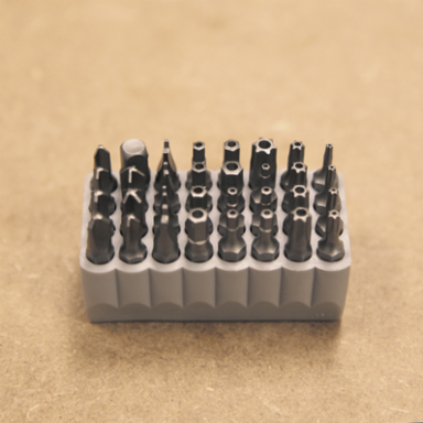 32-Piece Tamperproof Bit Set with TORX®, Magnetic Storage, Includes Hex & Spanner Bits