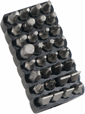 Standard Tip Bit Set, 32-Piece with Hex, Phillips, TORX, Slotted Bits